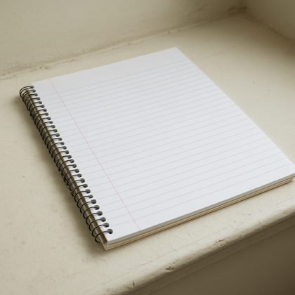 Cuaderno rayado tamaño carta