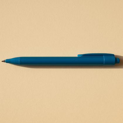Lapicero azul punta mediana